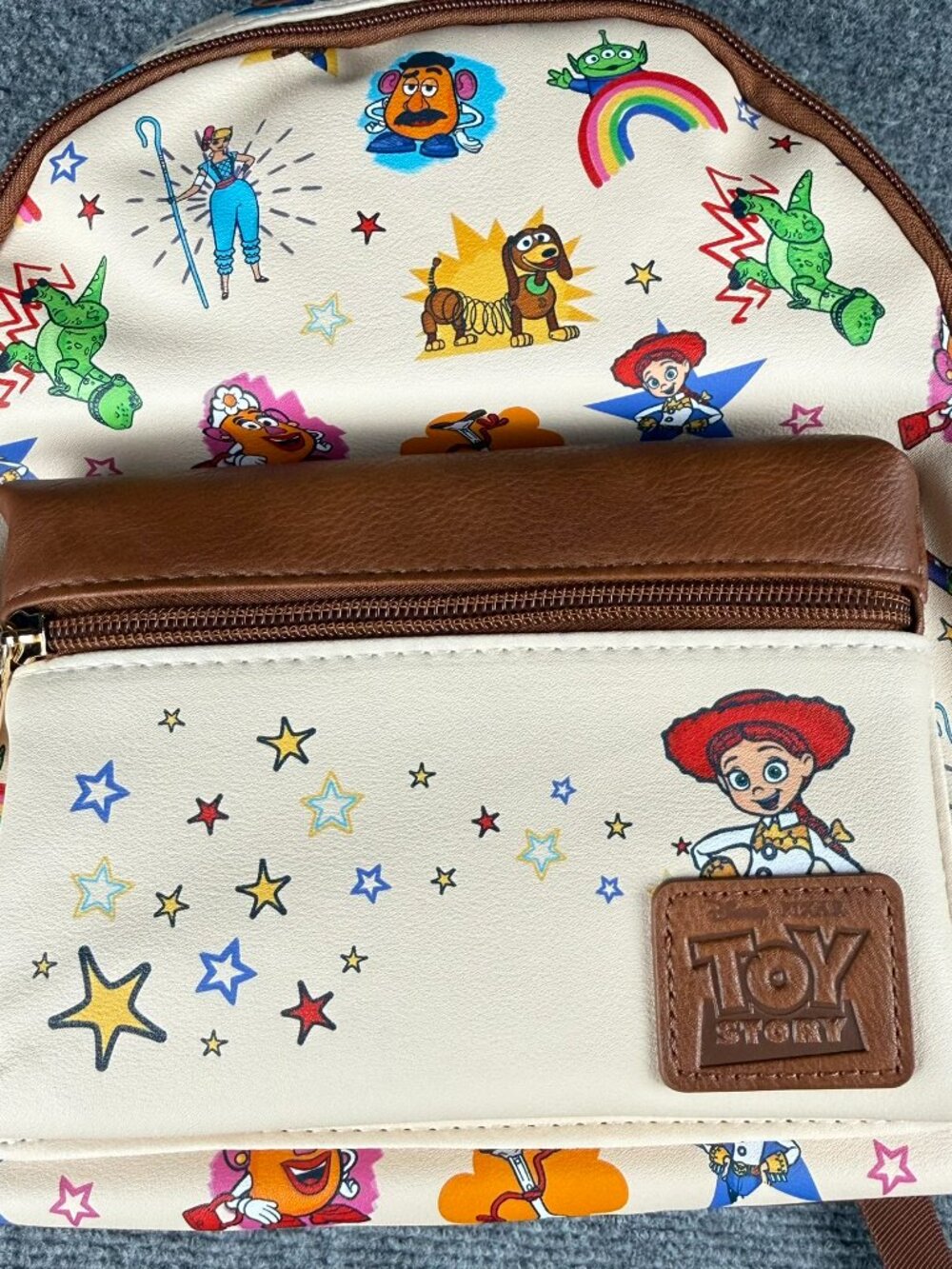 Disney Toy Story Mini Backpack Bioworld NWT All Over Characters Pixar Bag - Picture 7 of 12